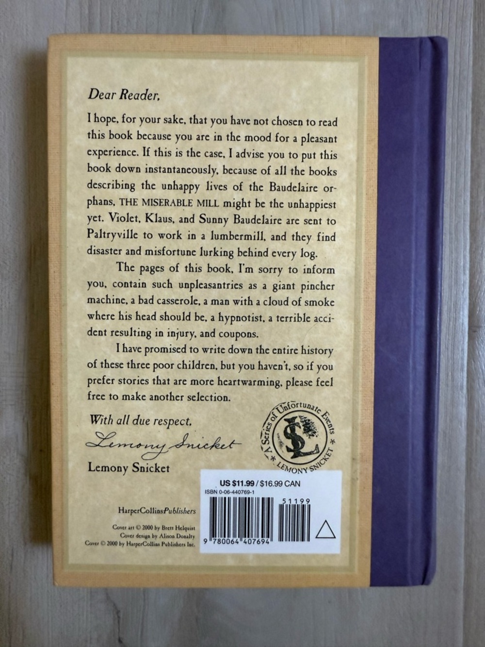 A Series Of Unfortunate Events Books 1-4 by Lemony Snicket - Hardcover - Picture 11 of 16